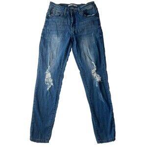 Kancan Jeans 28 Women’s Denim Blue Jeans Distressed Ankle Skinny Casual Normcore